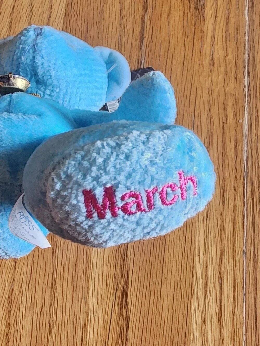 NWT Russ Berrie & Co. March Bears of the Month Handmade Birthday Stuffed Animal